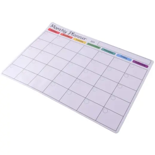 Magnetic Monthly Planner & Dry Erase Marker Flat